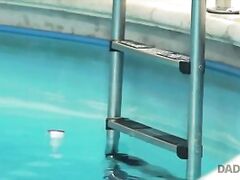 daddy4k. beautiful lady has hot sex with old man on his giant villa